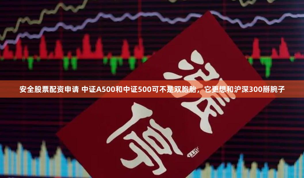 安全股票配资申请 中证A500和中证500可不是双胞胎，它更想和沪深300掰腕子